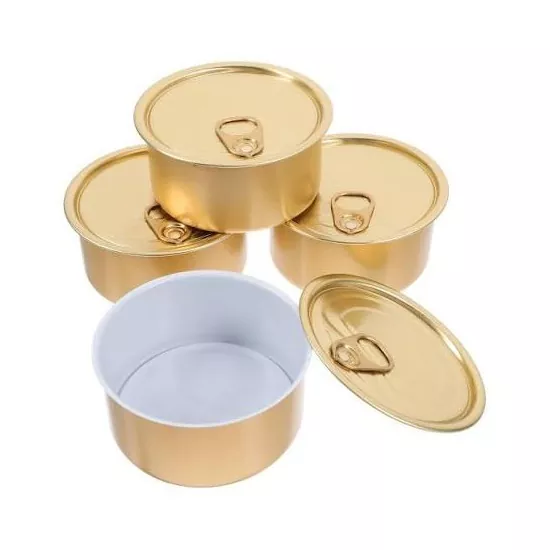 2-Piece Aluminium-dilapisi Tin Can karo Gampang Bukak Tutup