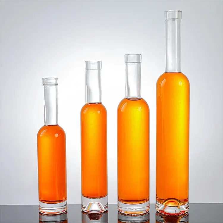 Kepiye Botol Omben-omben Kaca Bellissima Gulu Panjang kanthi Gabus Ndhuwur Bar Bisa Ngangkat Merek Minuman Sampeyan