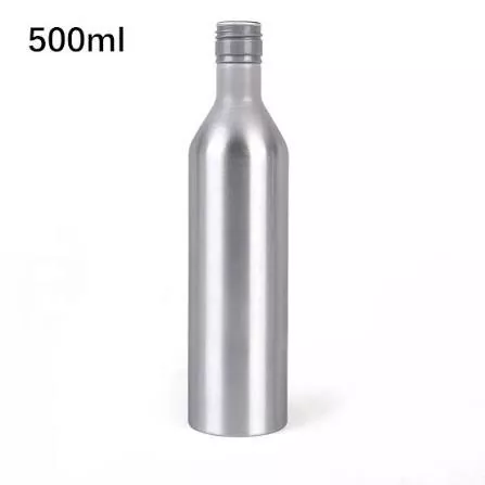 500ml Slim Botol Omben-omben Aluminium Dhuwur karo ROPP Screw Cap