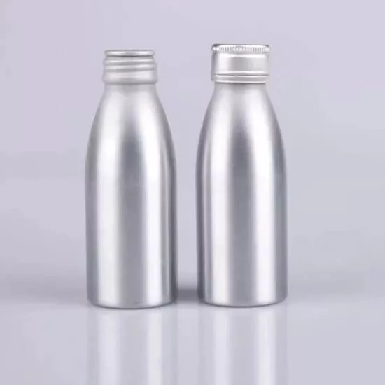 100ml Botol Omben-omben Aluminium Mini kanggo Spirits Travel