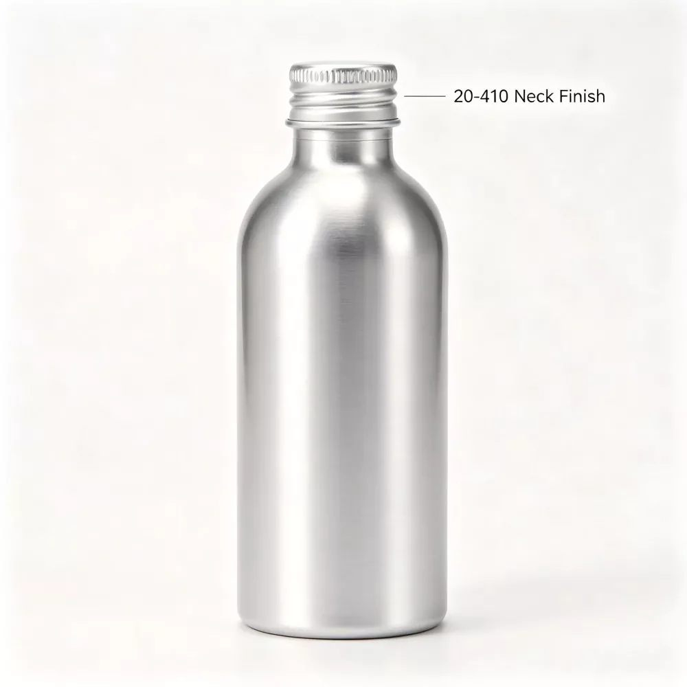 Aluminium Gloss Rampung Round Roh Botol karo 20-410 Neck Rampung